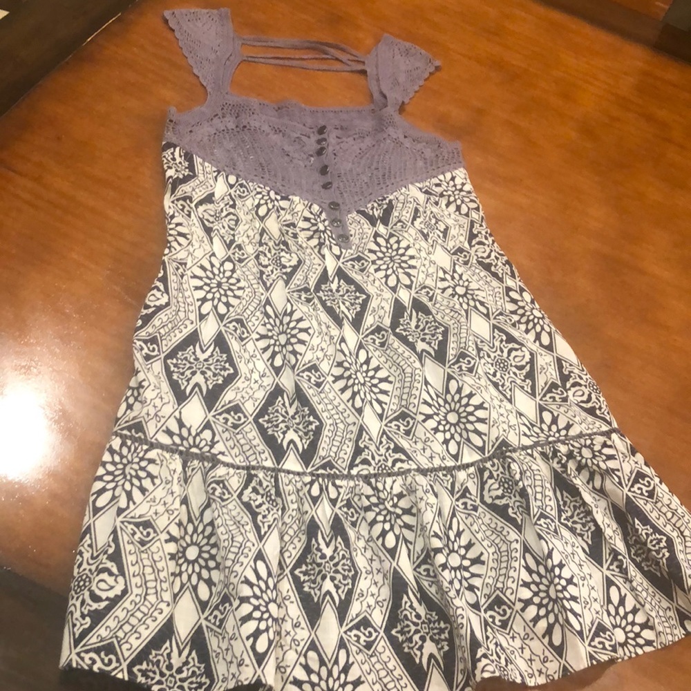 Free people cotton dress new beautiful detail  up on the top